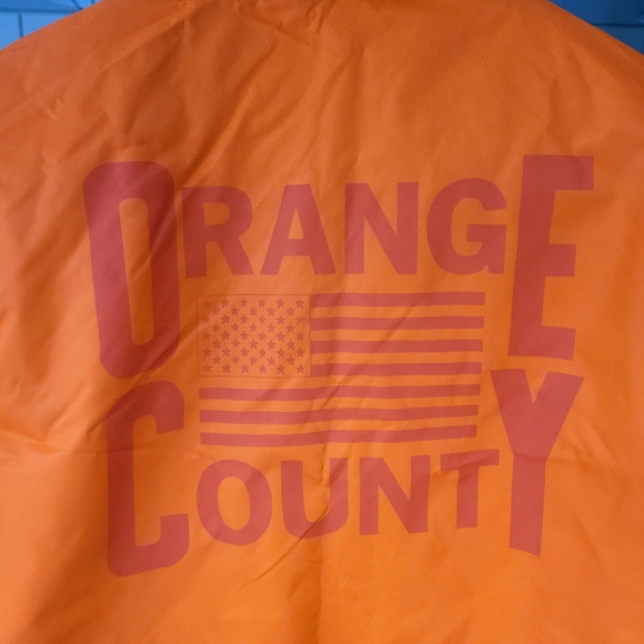 VANS NWT 🏷️ "Our Legacy" Edition Waterproof Windproof Orange Jacket Coat XL - Picture 7 of 16